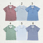 Sibling Baby Boys Short Sleeve Colorful Stripe Button Polo Shirts Tops