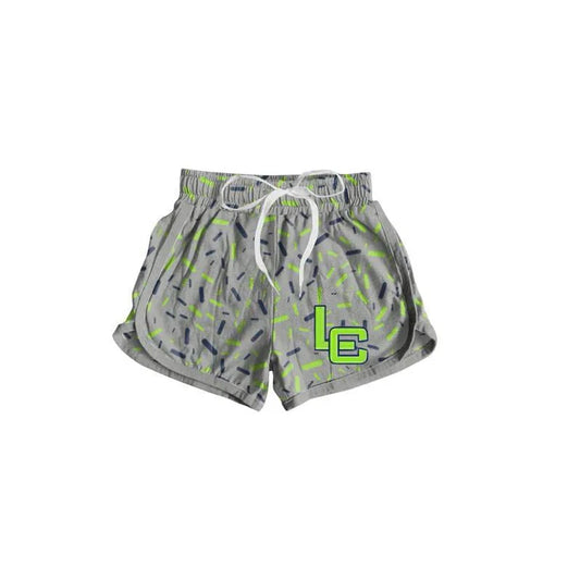 Preorder(moq 5) Baby Girls Grey LC Sprinkles Team Sports Shorts 7.25