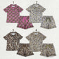 Sibling Adult Women Camo Bows Button Pocket Ruffle Shorts Hunting Pajamas Sets