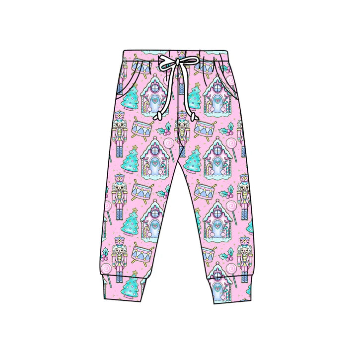 Preorder(moq 5) Baby Kids Christmas Soldiers Holly Pockets Jogger Pants 8.16
