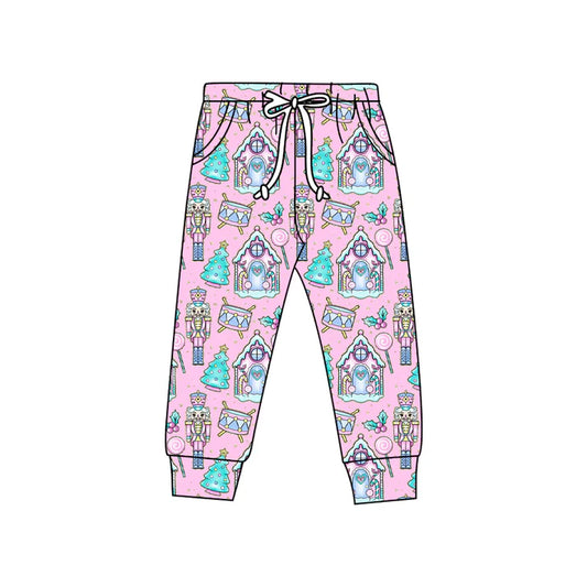 Preorder(moq 5) Baby Kids Christmas Soldiers Holly Pockets Jogger Pants 8.16