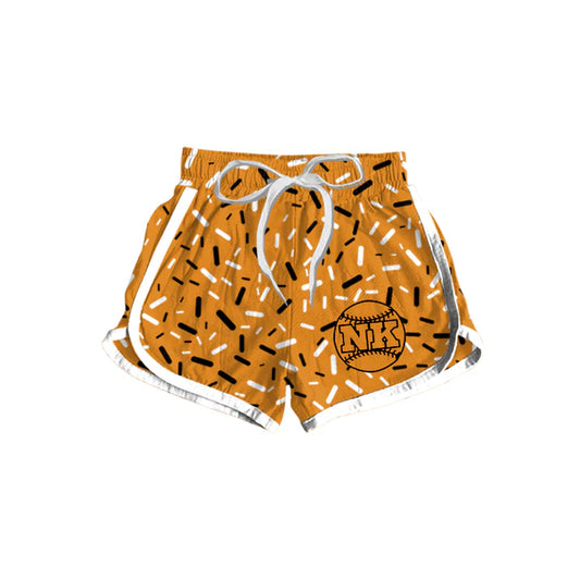 Preorder(moq 5) Baby Girls Orange NK Baseball Team Shorts Bottoms 8.18