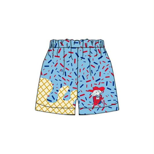 Preorder(moq 8) Baby Boys Blue Sprinkles Rebels Team Shorts Bottom 9.6