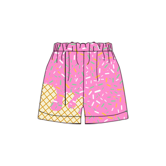 Preorder(moq 5) Baby Boys Team Pink Ice Cream Drips Sports Shorts 5.7