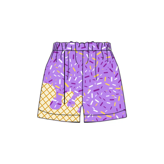 Preorder(moq 5) Baby Boys Team Purple Ice Cream Drips Sports Shorts 5.7