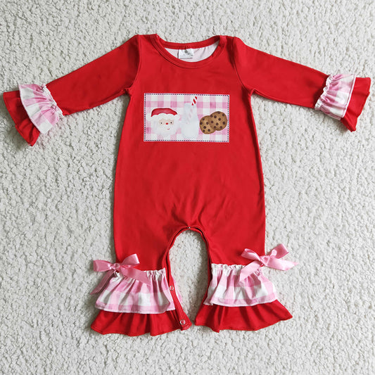 Christmas Boutique Baby Romper Girls Jumpsuit LR0188