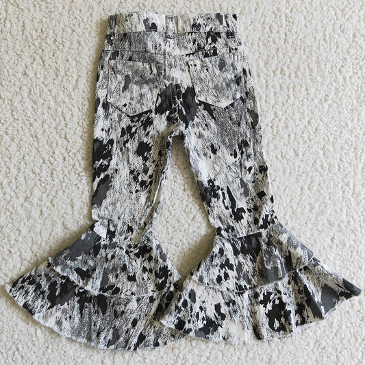 New Design Baby Girls Jeans Pants High Quality Girls Denim Bell Pants P0023