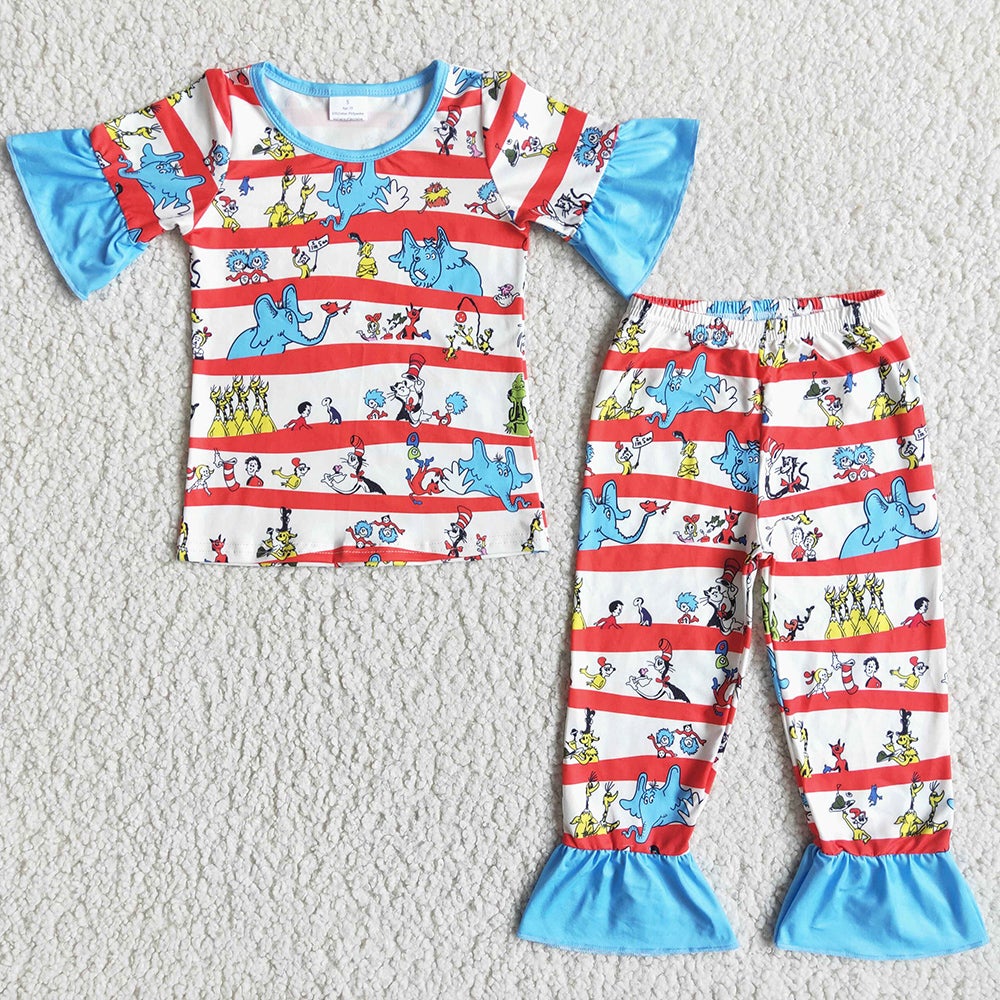 New Style Baby Boys Pajamas Cartoon Boutique Sibling Pajamas Girls Pajamas Outfit D11-2