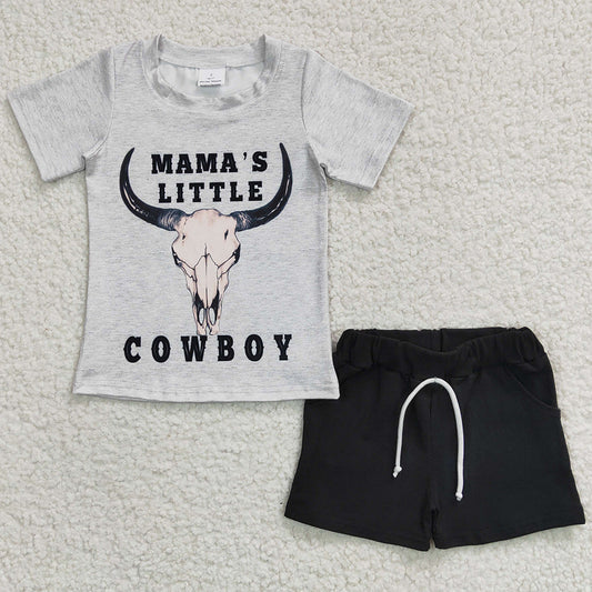 Boutique Boys Clothing Mama`s Little Cowboy Cute Outfits BSSO0192