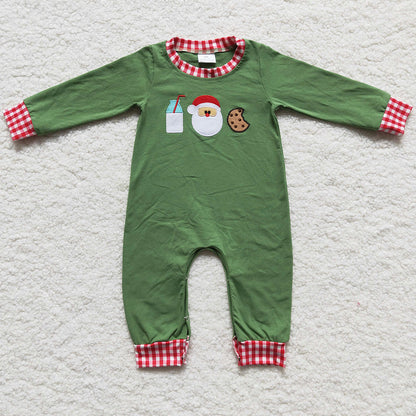 RTS Baby Girl Clothes Santa Claus Embroidery Boutique Girls Outfits GLP0356 LR0233