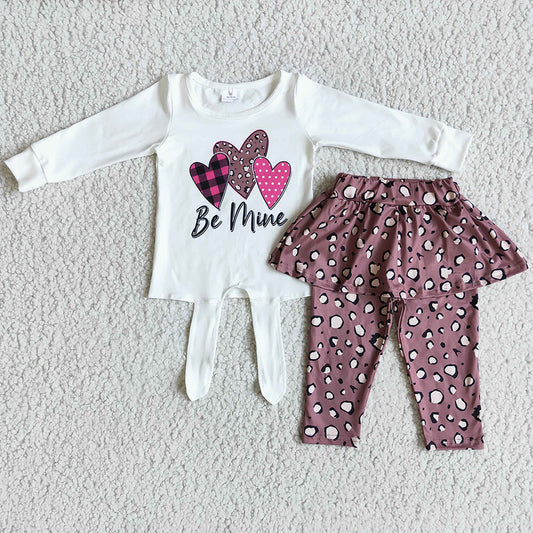 New Design Baby Girl Clothes Valentine's Day Boutique Girls Otfit 6 A25-28