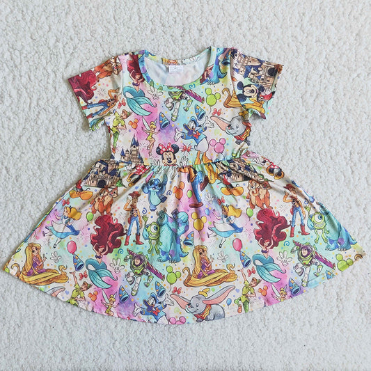 Hot Sale Kids Baby Girls Dress Summer Boutique Girl Dresses New B13-16