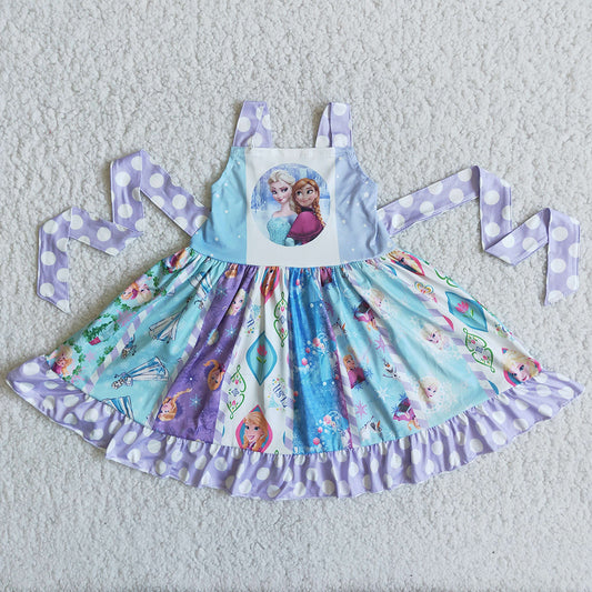 RTS Wholesale Baby Girls Twirl Dresses Boutique Girls Designer Clothes Dress C3-16