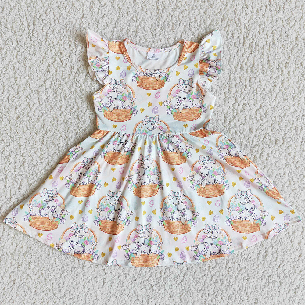 Easter Bunny Baby Girl Dress Cute Fashion Girl Dresses