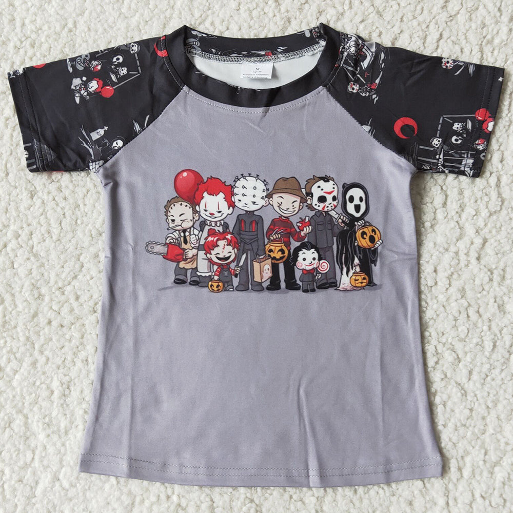 Boutique Baby Girl Clothes Set Boys T-shirt Kids Halloween Clothing Children Outfits C1-3