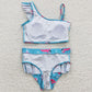 Boutique Baby Girls Swimsuits Flamingo Tow Pieces Swimsuits S0087