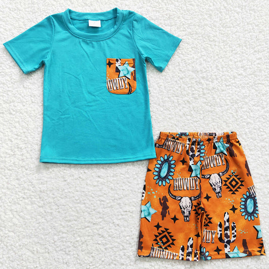 Summer Baby Boy Clothes Boutique Sets BSSO0140