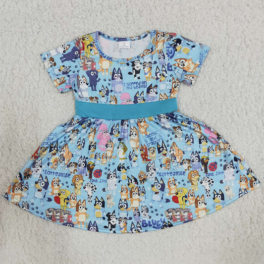 New Fashion Summer Baby Girls Dress Boutique Girl Dresses Wholesale B7-4