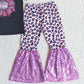 Hot Sale Kids Clothes Girls Sets Sunflower Fashion Baby Girl Clothes Sequins Bell Bottom Pants Outfit C4-21