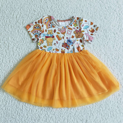 New Design Cute Baby Girl Dress Boutique Kids Sibling Clothing GSD0135