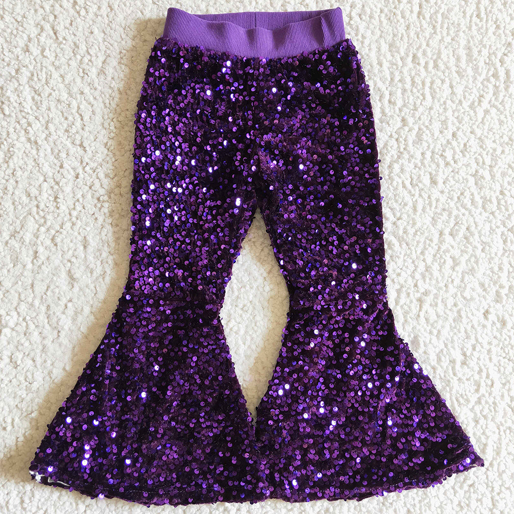 Girls Boutique Sequins Pants Fashion Bell Pants P0032