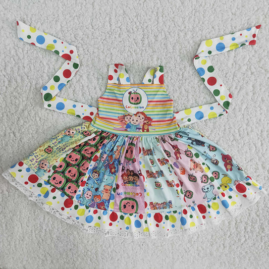 RTS Baby Girls Twirl Dresses Boutique Baby Girls Dress Wholesale B8-24