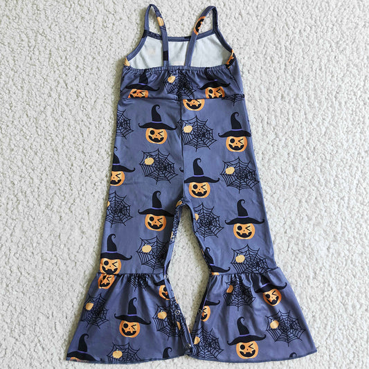 Halloween Girls Jumpsuit Pumpkin Print Girls Clothes Romper SR0066