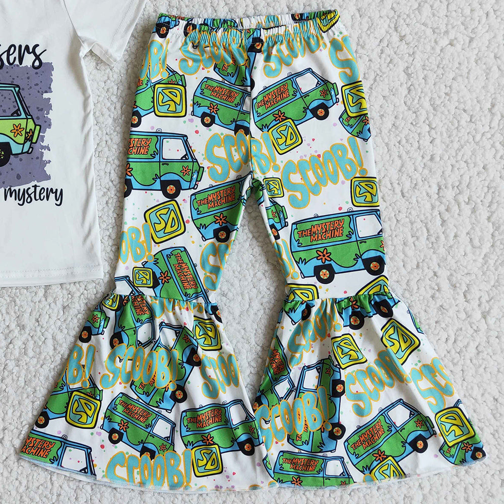 Baby Girl Clothes Short Sleeve Bell Pants Sets Spring Kids Clothing Girls Toddler Outfits E8-2