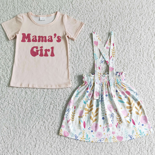 New Arrival Baby Girl Clothes Strap Dress Set Mama`s Girls Boutique Clothes Girls Overalls Dress Fashion Toddler Outfits GSD0020