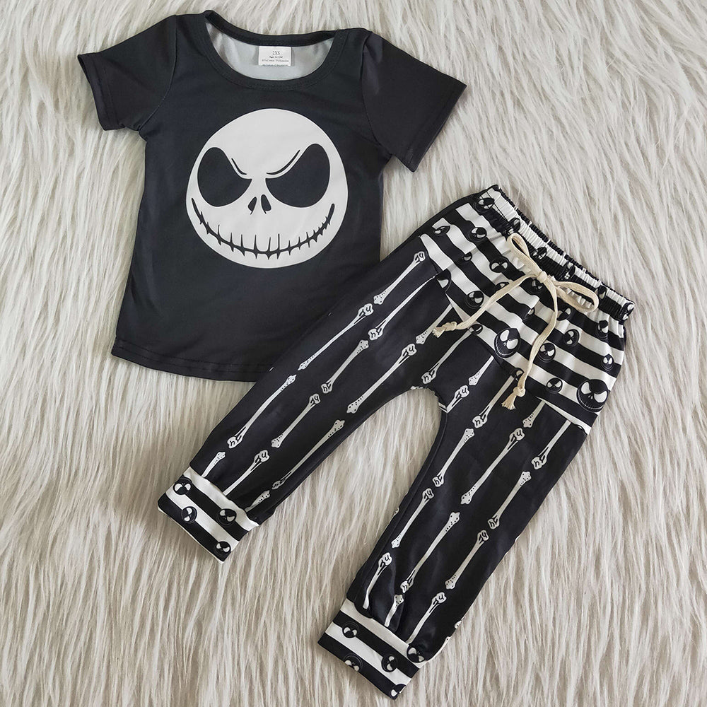 Boys short sleeve long pants set