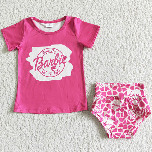 Hot Sale Baby Girl Bummie Sets Boutique Girls Summer Clothes Cute Bummies Shorts Outfits GBO0030