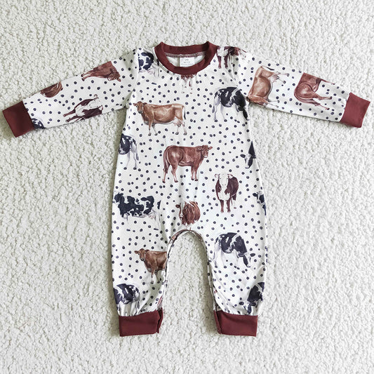 Cow Print Boutique Infant Baby Boy Rompers LR0058