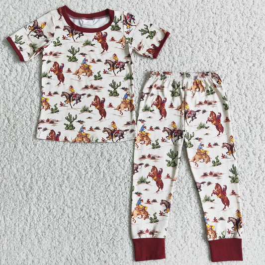 Cute Kids Pajamas Girls Boys Sleepwear Pajamas Set D4-14