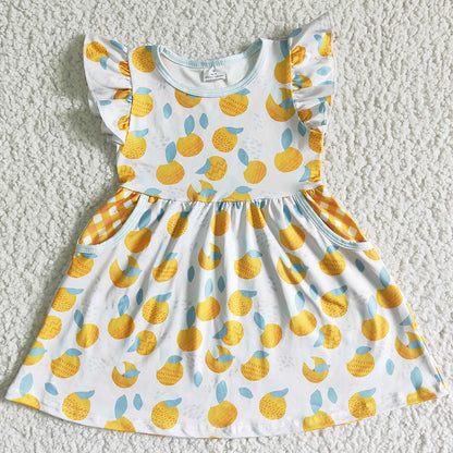 Cute Summer Girls Dress Matched Baby Girls Clothes Set Shorts Sleeve Fashion Girls Dresses Clothes Sister Outfits GSD0074