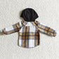 Hot Sale Toddler Boys Hoodies Jacket Coat Lattice Print Cute Boy Hoodie Top BT0076