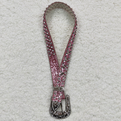 Boutique Baby Girls Daimond Belt Pink Kids Girls Belts GB0004