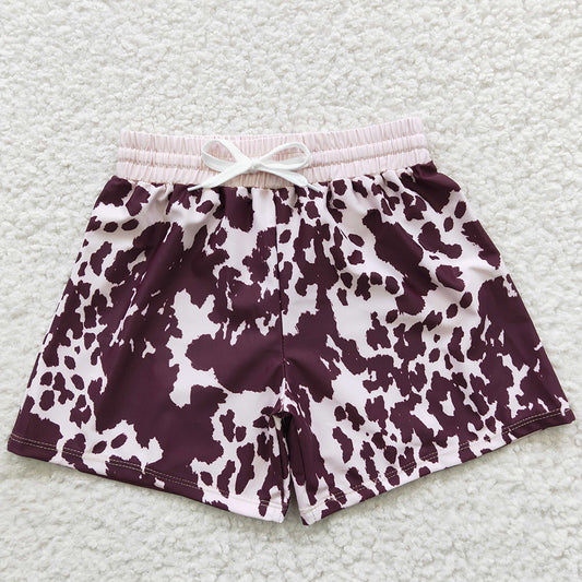 Boutique Baby Boys Swim Trunks Cow Print Summer Trunk Swimsuits S0130