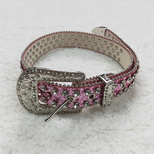 Boutique Baby Girls Daimond Belt Pink Kids Girls Belts GB0004