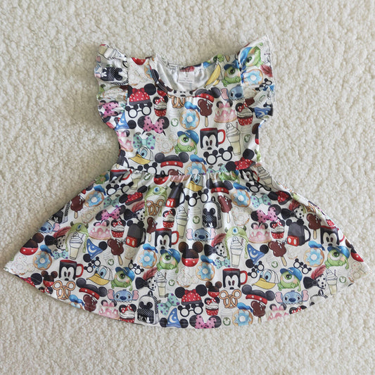 New Design Baby Girl Dress Cute Boutique Girls Dress B12-11