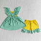 Fashion Baby Girl Clothes Farm Embroidery Boutique Girls Clothes Outfits GSSO0056 3.12