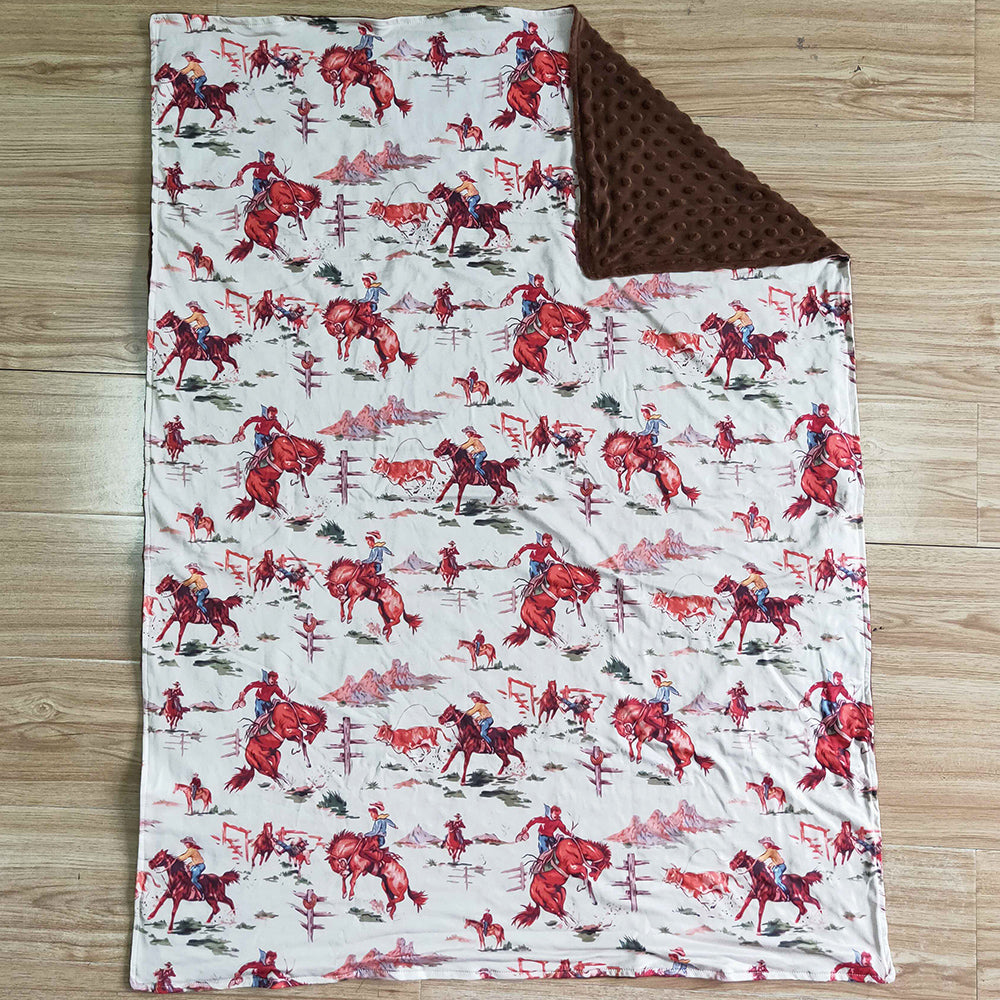 New Baby Blankets Horse Riding Cute Boutique Infant Baby Girls Blankets Soft High Quality Blankets 29*43 inches BL0012