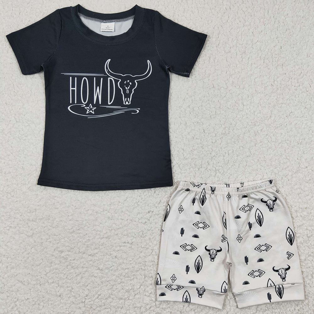 Cow Print Baby Boy Clothes Outfits BSSO0213