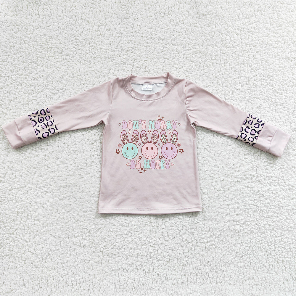 Easter Day Girls Clothes T-shirt Bunny Print Boutique Baby Girl T-shirt GT0103