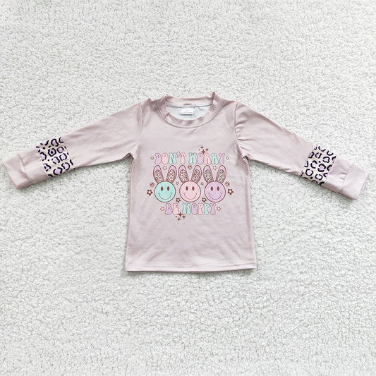 Easter Day Girls Clothes T-shirt Bunny Print Boutique Baby Girl T-shirt GT0103