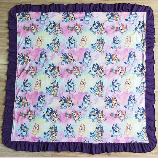 Boutique Infant Baby Blankets Cartoon Print Cute Toddler Baby Girls Blanket High Quality Soft Baby Blankets BL0008