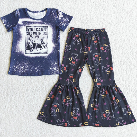 Fashion Baby Girl Clothes Fall Boutique Girls Outfits Halloween Kids Clothes Girls Bell Pants Set Boutique Girls Holiday Clothing C2-11