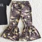 Girls Clothing Letter Design Toddler Baby Girl Clothes Cute Camouflage Bell Bottom Outfits Fashion Girls Clothing Set Wholesale B4-4