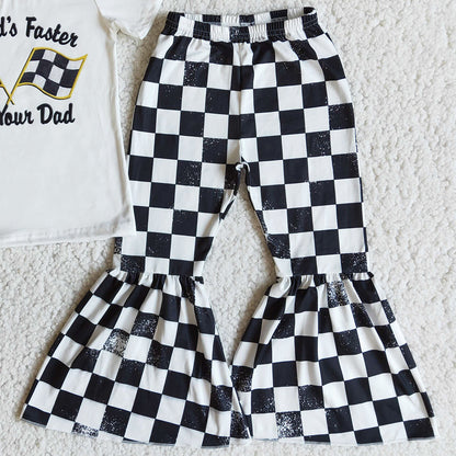 Wholesale Baby Girl Clothes Children Outfit Fashion Kids Designer Clothes Girls Bell Pants Sets E8-29