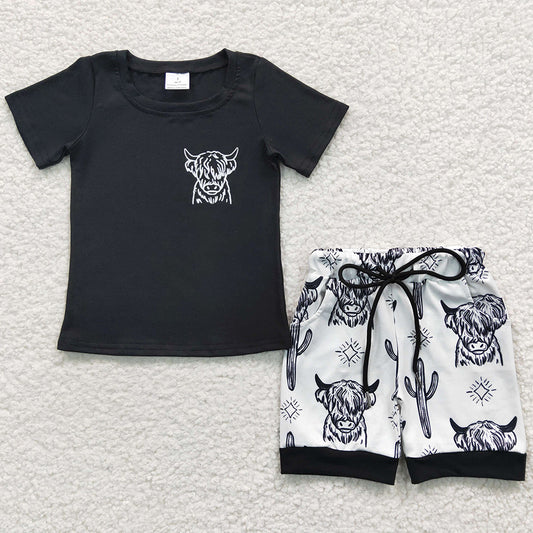 Cow Baby Boys Clothing Summer Outfits BSSO0209