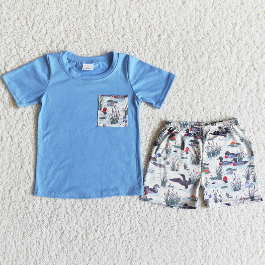 Fashion Toddler Boys Clothes Set Summer Kids Clothes Baby Boy Clothes Outfit Wholesale E8-15